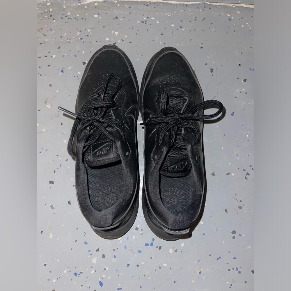 Black Nike leather shoes